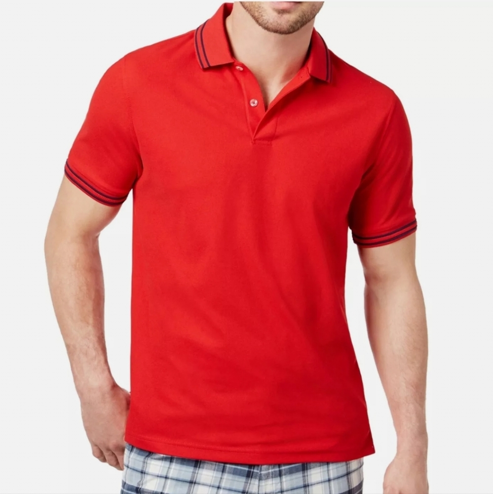 Club Rm red sporty polo